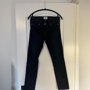 Paige Skyline Skinny Jeans Size 29, Navy Blue, Never worn, Slight Imperfection